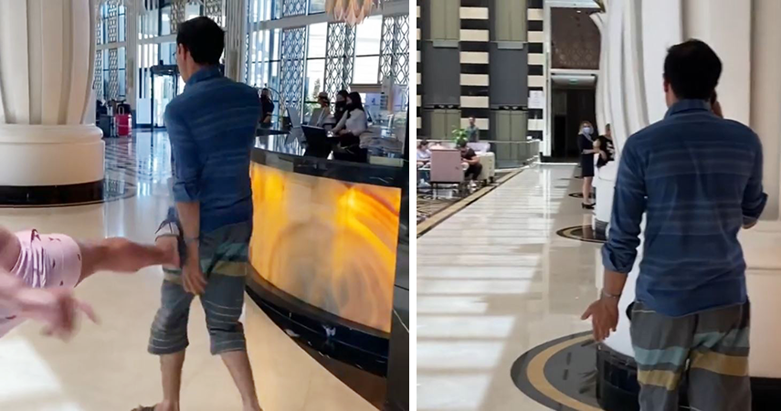 Çocukların fotoğraf ve videosunu çektiği iddia edilen 2 kişiye tekmeli tepki