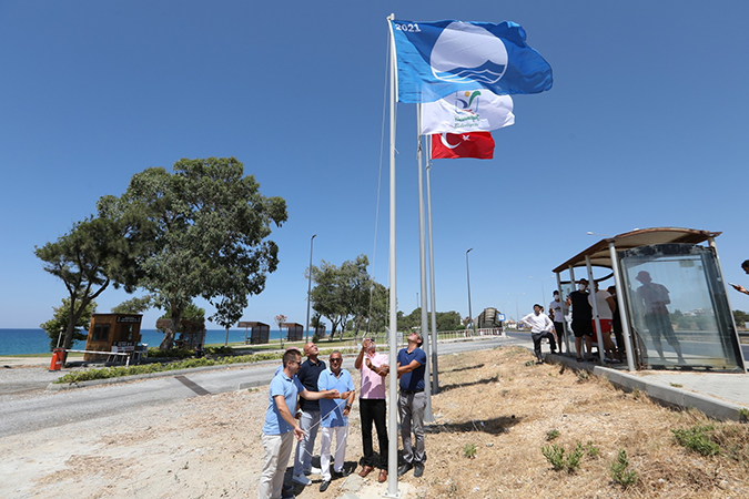 Kızılot halk plajı mavi bayrak aldı