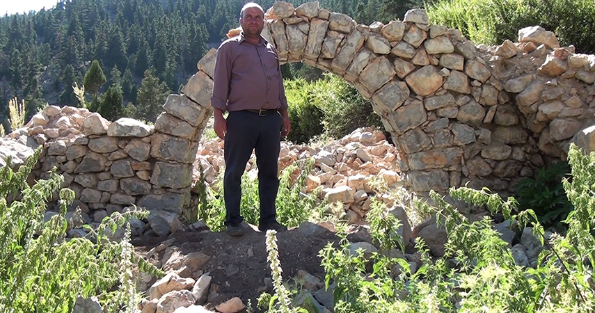 Tarihi Nodar Han ve hana ait kemerli kuyu define avcıları tarafından talan edildi