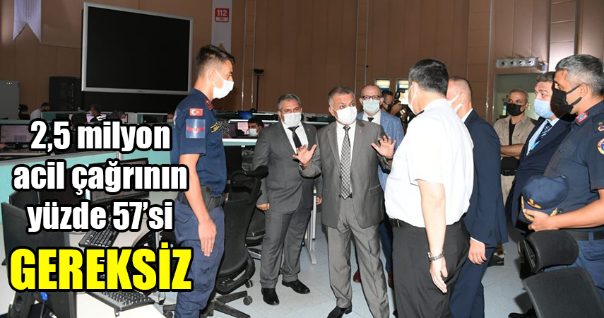 Vali Yazıcı, ''boş çağrıların başka acil durumları aksatıyor''