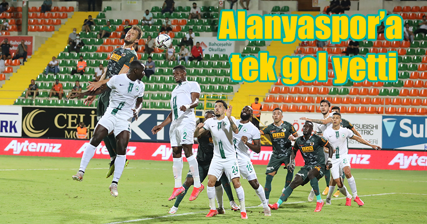Alanyaspor; Giresunspor engelini tek golle geçti