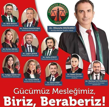 Antalya Barosu’nun yeni başkanı Geçilmez