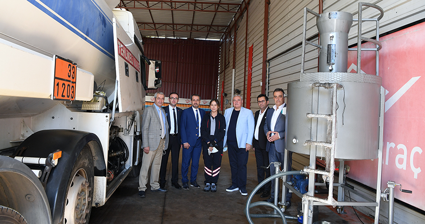 ATSO akaryakıtçılara Hacim Ölçek Kabı Ölçüm Cihazı aldı