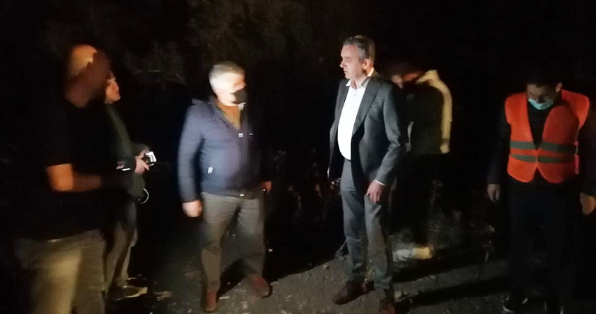 Başkan Esen, orman yangını bölgesinde