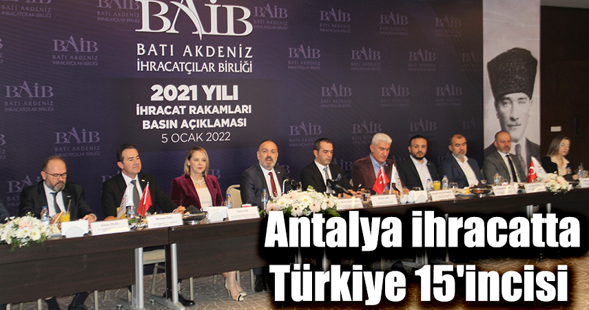 Batı Akdeniz’den 2 milyar 538 milyon dolarlık tarihi ihracat rekoru