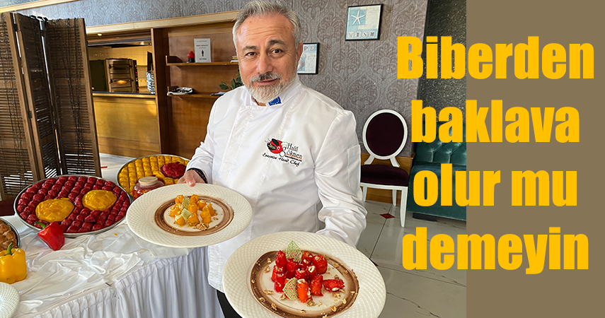 Kaliforniya biberinden baklava Türk mutfağında