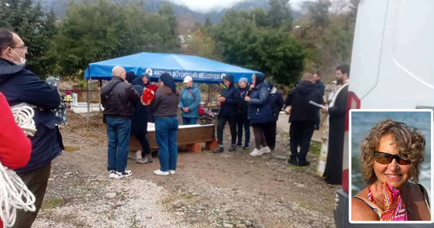 Kazada hayatını kaybeden Rus uyruklu kadın Alanya'da defnedildi