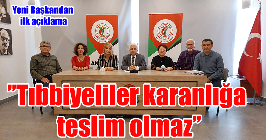 Antalya Tabip Odasında Prof. Dr. Kahraman Başkan oldu