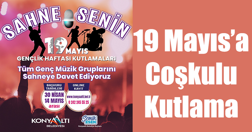 Konyaaltı’nda sahne gençlerin