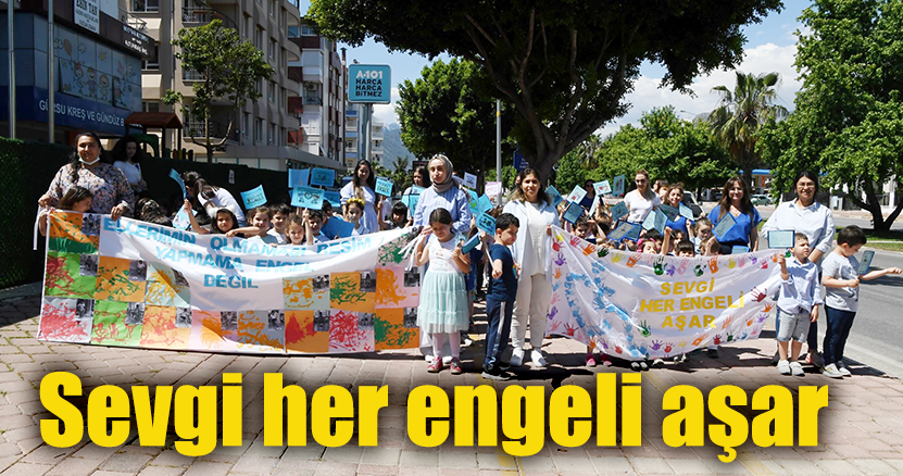 Minikler farkındalık için yürüdü