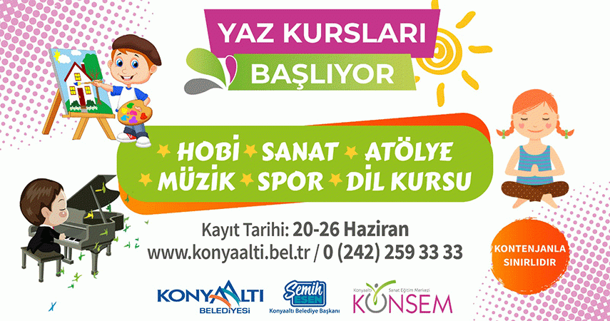 Konyaaltı yaza hareket getirecek
